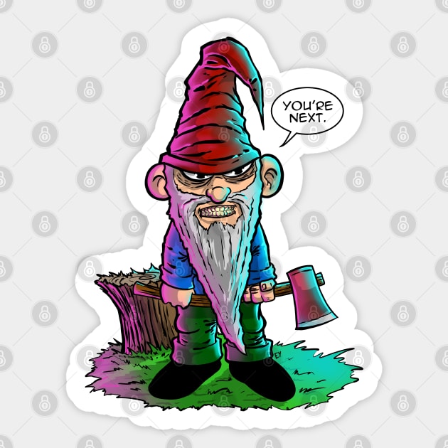 Gno one messes with the Gnome Sticker by Iggycrypt